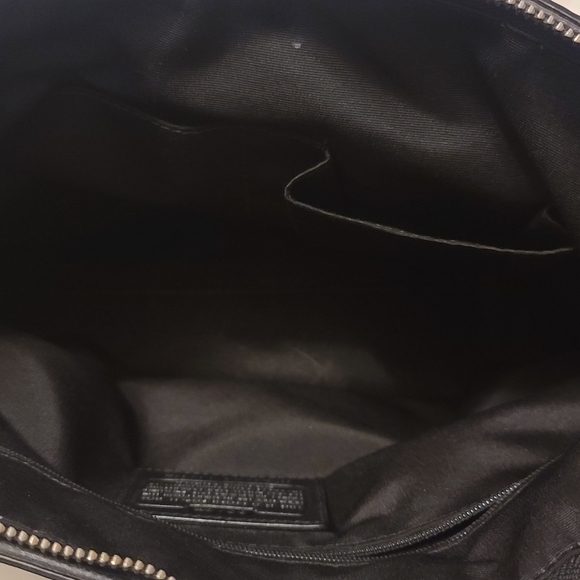 Coach Signature Black and Tan/Gray Tote - Picture 4 of 8